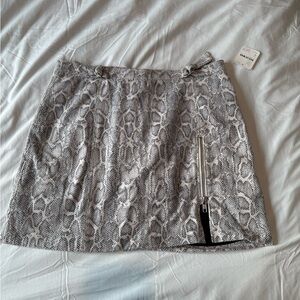 Free People Snake Print Skirt